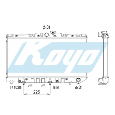 PA010163 KOYO P-tank corrugate-fin ass'y