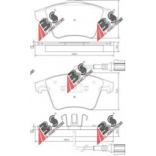 37415 OE ABS Комплект тормозных колодок, дисковый тормоз
