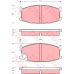 GDB200 TRW Комплект тормозных колодок, дисковый тормоз