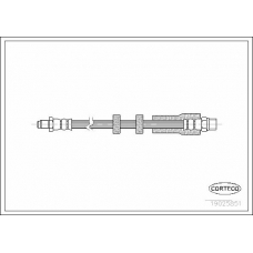19025851 CORTECO Тормозной шланг