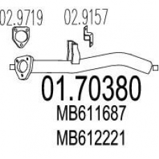 01.70380 MTS Труба выхлопного газа