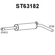 ST63182 VENEPORTE Средний глушитель выхлопных газов