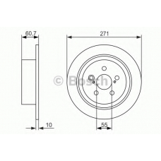 0 986 479 613 BOSCH Тормозной диск