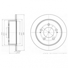 BG4220 DELPHI Тормозной диск