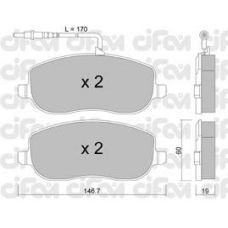 822-530-0 CIFAM Комплект тормозных колодок, дисковый тормоз