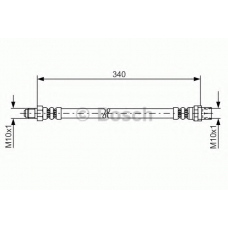 1 987 481 080 BOSCH Тормозной шланг