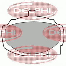 LP34 DELPHI Комплект тормозных колодок, дисковый тормоз