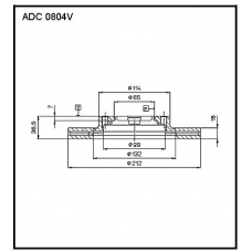 ADC 0804V Allied Nippon Гидравлические цилиндры