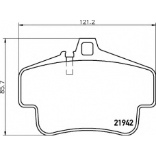 8DB 355 018-461 HELLA Комплект тормозных колодок, дисковый тормоз