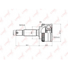 CO3610 LYNX Co-3610 шрус hyundai atos 1.0-1.1 98>