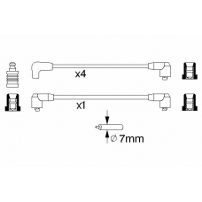 0 986 356 797 BOSCH Комплект проводов зажигания