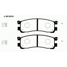 J3613010 NIPPARTS Комплект тормозных колодок, дисковый тормоз
