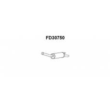 FD30750 VENEPORTE Глушитель выхлопных газов конечный