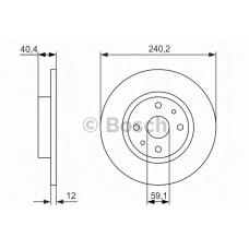 0 986 479 858 BOSCH Тормозной диск