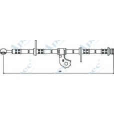 HOS3377 APEC Тормозной шланг