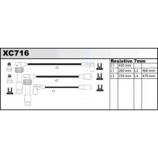XC716 QUINTON HAZELL Комплект проводов зажигания