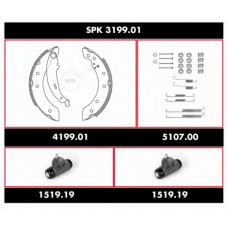 SPK 3199.01 REMSA Комплект тормозов, барабанный тормозной механизм