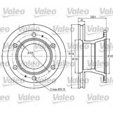 187003 VALEO Тормозной диск