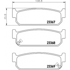 8DB 355 011-111 HELLA PAGID Комплект тормозных колодок, дисковый тормоз