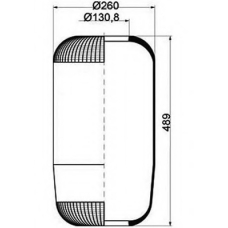 084.091-10A PE Automotive Кожух пневматической рессоры