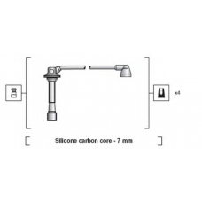 941318111180 MAGNETI MARELLI Комплект проводов зажигания