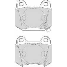 FD6988A NECTO Комплект тормозных колодок, дисковый тормоз