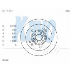 BD-4353 KAVO PARTS Тормозной барабан