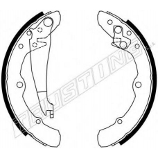 7194 TRUSTING Комплект тормозных колодок