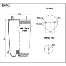 34960 P Airtech Кожух пневматической рессоры