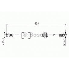 1 987 476 788 BOSCH Тормозной шланг