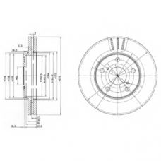 BG3266 DELPHI Тормозной диск