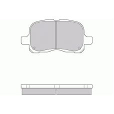12-0859 E.T.F. Комплект тормозных колодок, дисковый тормоз