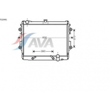 TO2491 GERI Радиатор, охлаждение двигател