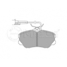 025 211 8519/W MEYLE Комплект тормозных колодок, дисковый тормоз