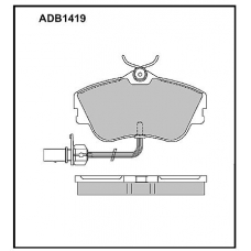 ADB1419 Allied Nippon Тормозные колодки