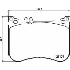 8DB 355 021-211 HELLA Комплект тормозных колодок, дисковый тормоз