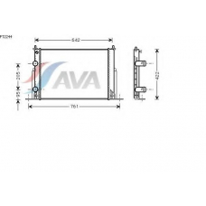 FT2244 AVA Радиатор, охлаждение двигателя