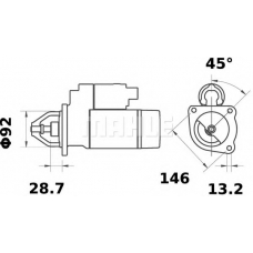 MS 204 MAHLE Стартер