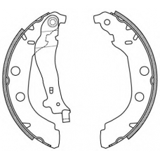 BSA2039.00 OPEN PARTS Комплект тормозных колодок