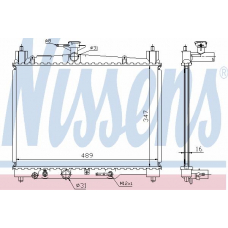 64801A NISSENS Радиатор, охлаждение двигателя