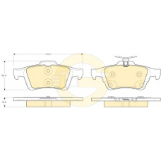 6119382 GIRLING Комплект тормозных колодок, дисковый тормоз