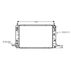 FD2194 AVA Радиатор, охлаждение двигателя