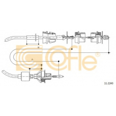 11.2243 COFLE Трос, управление сцеплением