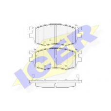 181711 ICER Комплект тормозных колодок, дисковый тормоз