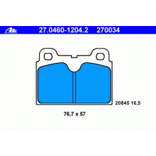 27.0460-1204.2 ATE Колодки тормозные