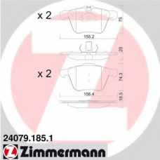 24079.185.1 ZIMMERMANN Комплект тормозных колодок, дисковый тормоз