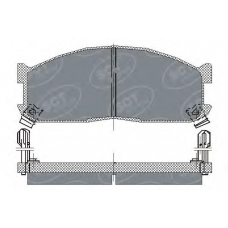 SP 128 SCT Комплект тормозных колодок, дисковый тормоз