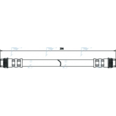 HOS3178 APEC Тормозной шланг