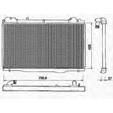 350213378000 MAGNETI MARELLI Радиатор, охлаждение двигателя