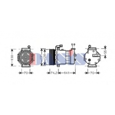 850511N AKS DASIS Компрессор, кондиционер
